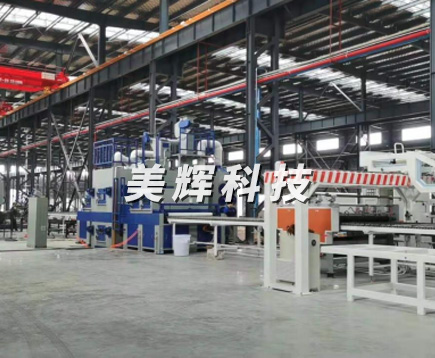 不锈钢板双面自动喷砂机